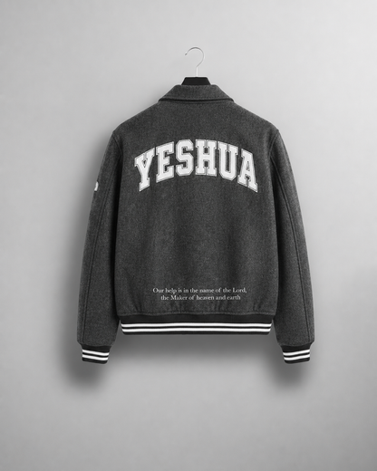 Gray Yeshua varsity jack