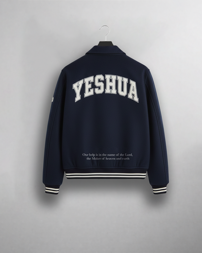 Blue Yeshua varsity jack