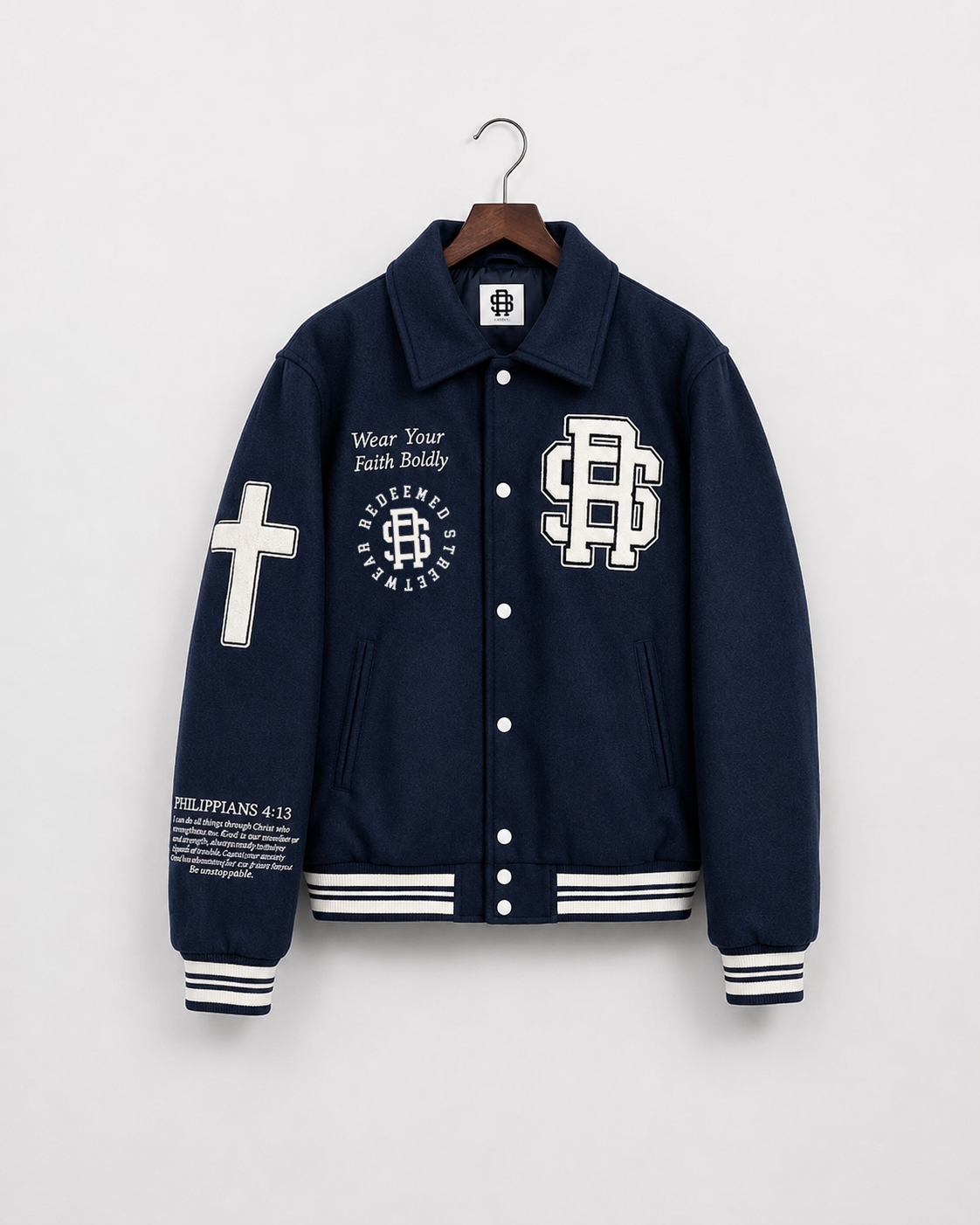Blue Yeshua varsity jack